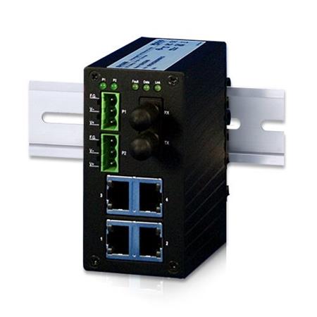 Nemanažovatelný kompaktní 5-port Ethernet Switch(4TX + 1FX), SC 15 km, -10 – 70°
