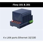 EWON - Flexy 201H - Gateway, Router, VPN, 4x10/100Mb ETH, 2xDI, 1xDO, SD karta