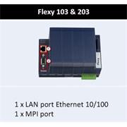 EWON - Flexy 203 - Gateway, Router, VPN, 1x10/100Mb ETH, 1 x Profibus/MPI Port - S7, 2xDI, 1xDO, SD karta