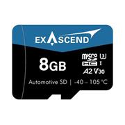 Exascend 8GB Micro SD 500 pSLC  UHS-I C10 V30 automotive