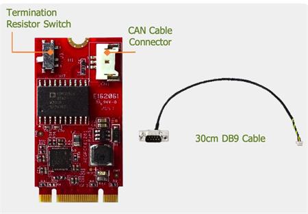 Innodisk EGPC-B1S1-W2 M.2 2242 - 1x isolated CANbus J1939/CANopen