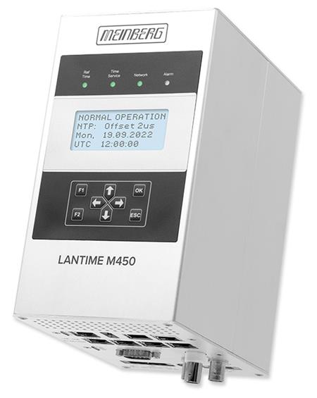 Meinberg LanTime M450/GPS, na DIN lištu, s LCD, 1xEth, 1xSFP (bez ant./kab.)