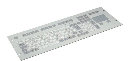 TIPRO K647-BCU-US (racková klávesnice+touchpad, zadní kryt, USB, US popis standard)