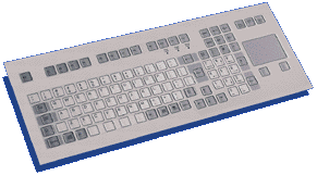 TIPRO K847-B0U-US (panelová klávesnice+touchpad, USB, US popis)